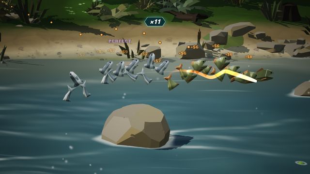 An x11 combo: a dozen fish taken in one long swipe.
