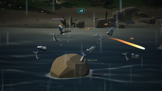 A storm: rain on the river and a x5 combo.